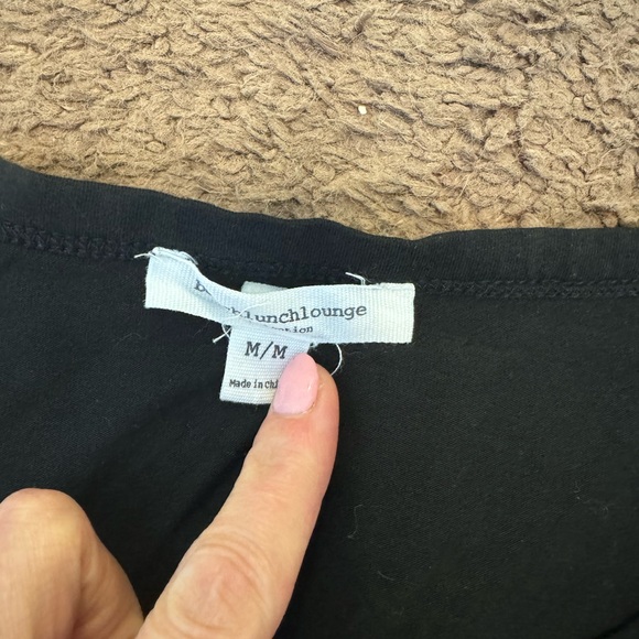 Beach Lunch Lounge Black Smocked Maxi Dress Sleeveless Stretch Size M - Picture 5 of 8